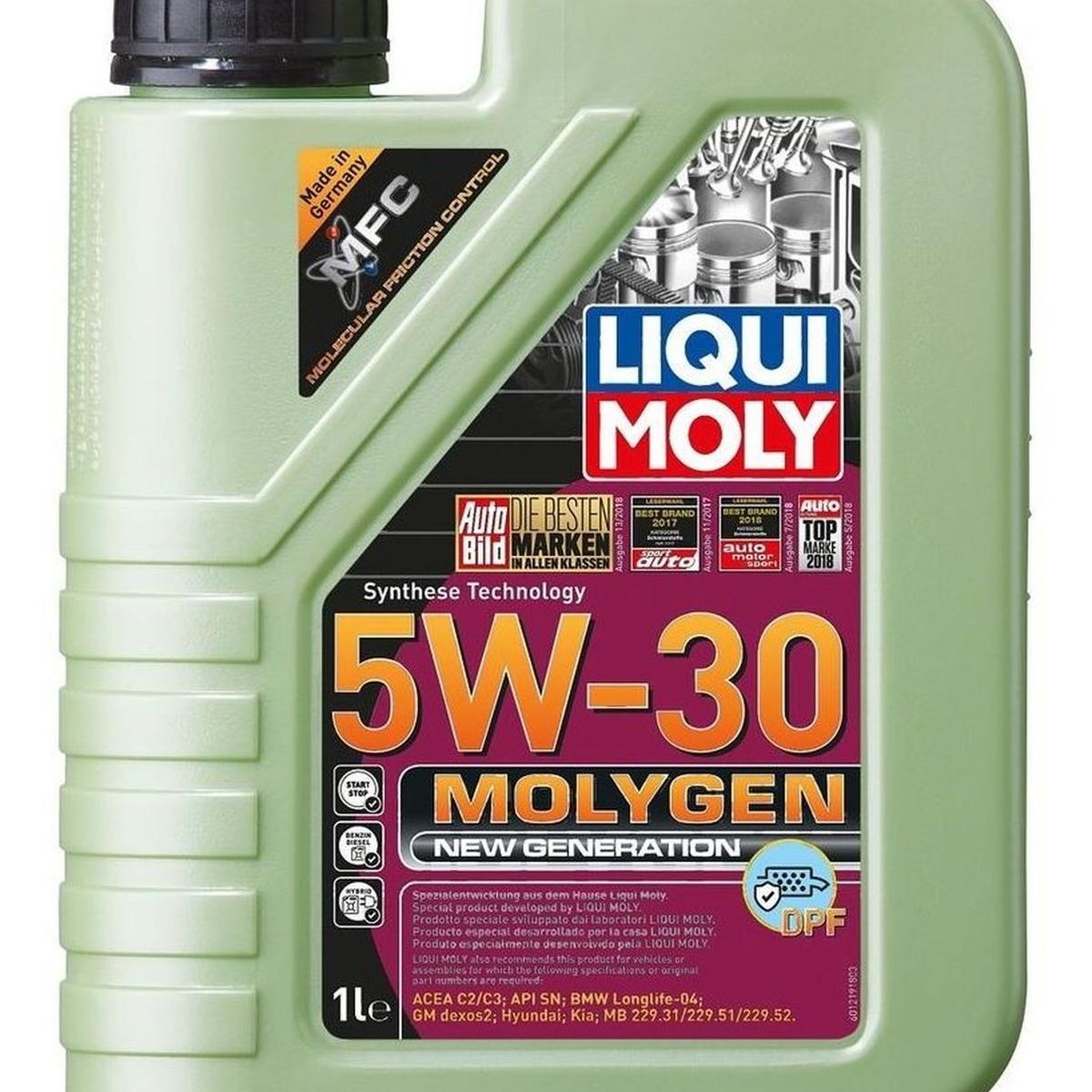 LIQUI MOLY - Aceite 5w 30 1l Dpf Liqui Moly Sintético Diesel - Bencinero