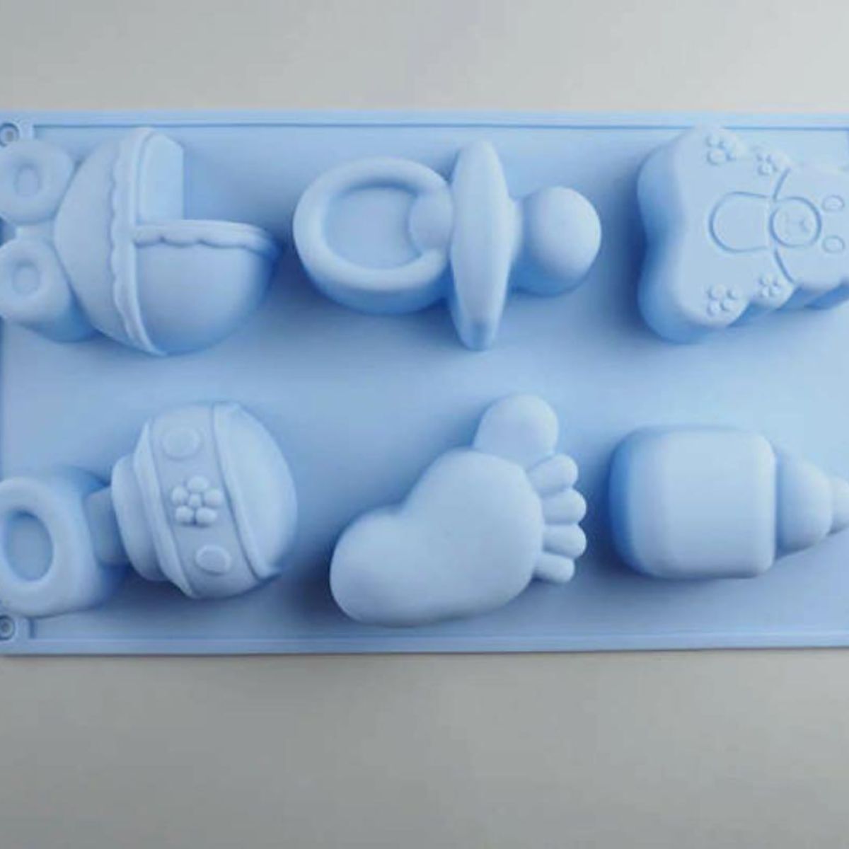 GENERICO - Molde de Silicona Diseño Baby Shower Celeste