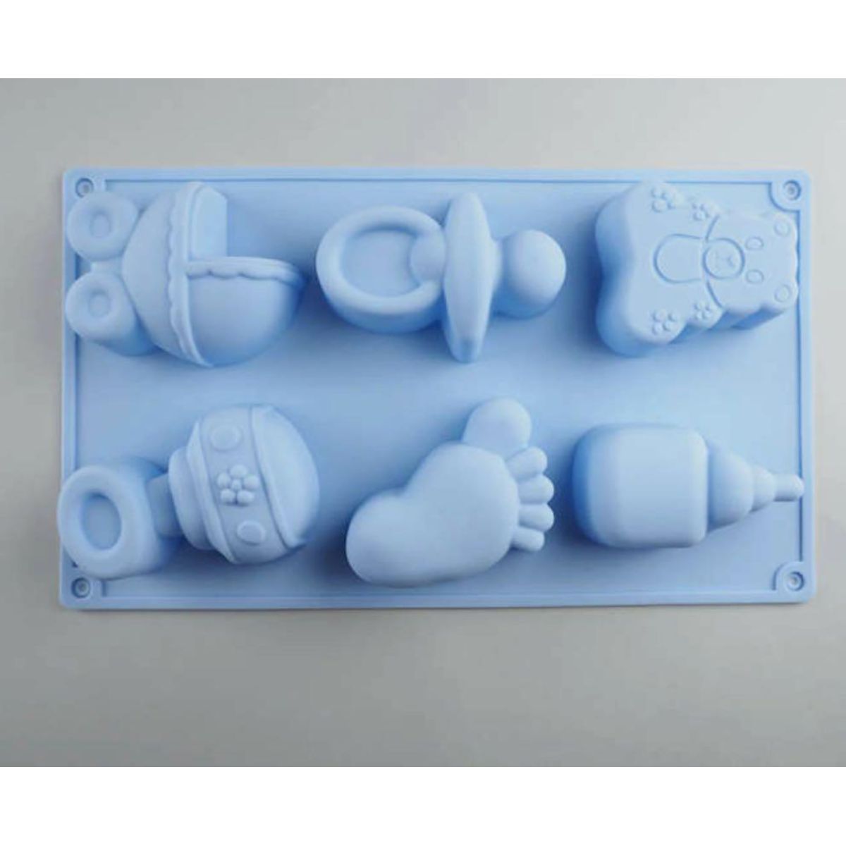 GENERICO - Molde de Silicona Diseño Baby Shower Celeste