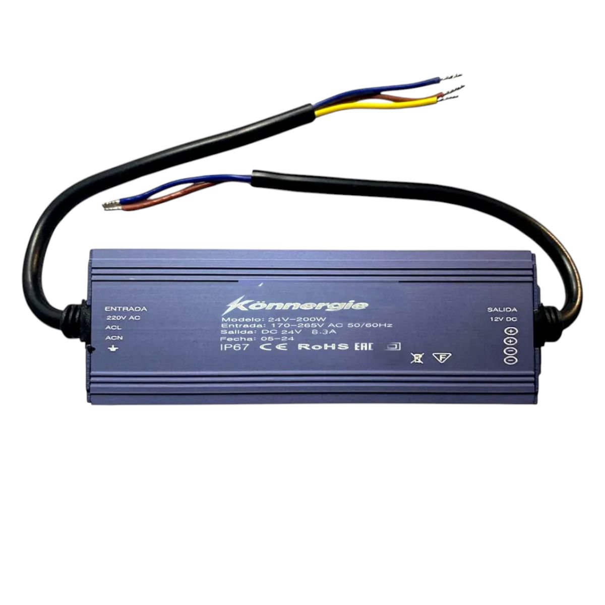 GENERICO - 2 Fuentes de Poder 24V 4.16A 100w IP67 Hermética