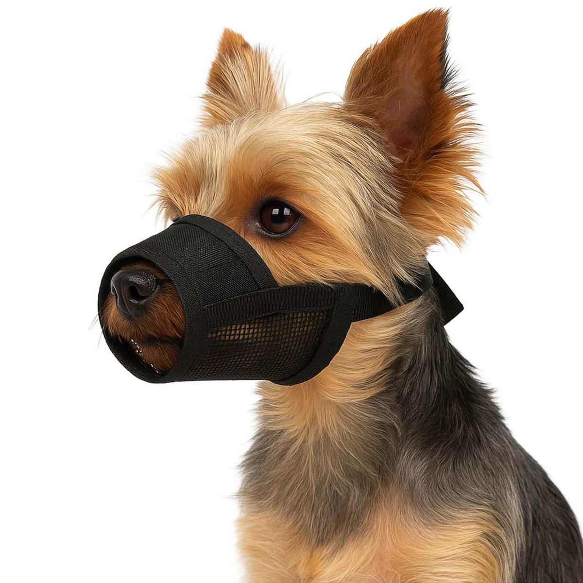 GENERICO - Bozal Ajustable con Velcro Perro Talla S 12x15 cm