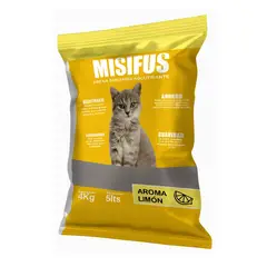GENERICO - Arena Sanitaria Para Gato Aglutinante Misifus 4k Aroma Limón