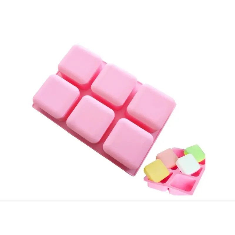 GENERICO - Molde de Silicona Diseño Cuadrado Rosado