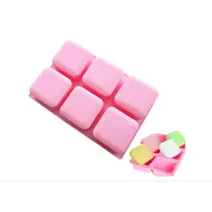 GENERICO - Molde de Silicona Diseño Cuadrado Rosado
