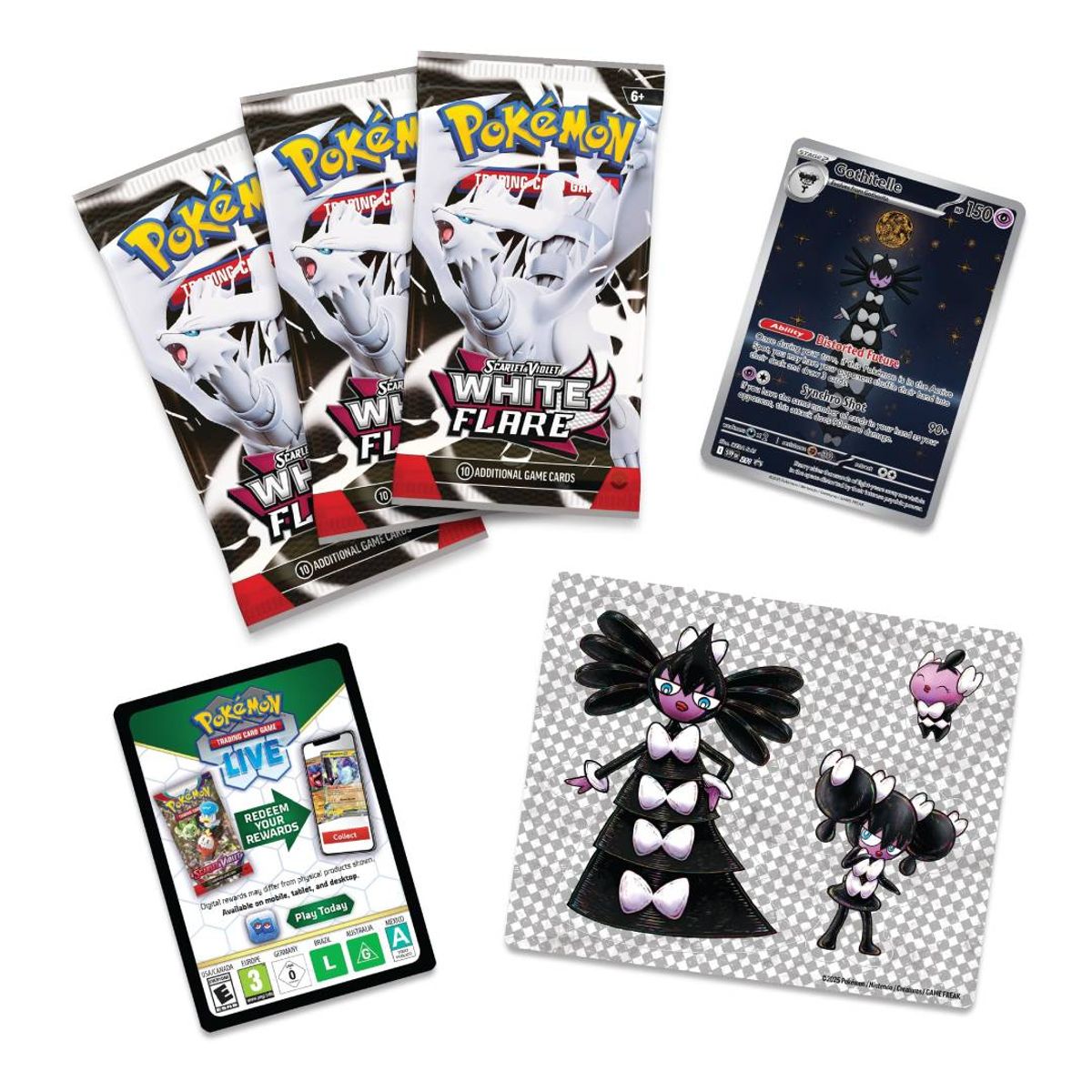 POKEMON - Pokémon: White Flare Tech Sticker Collection Gothitelle ING