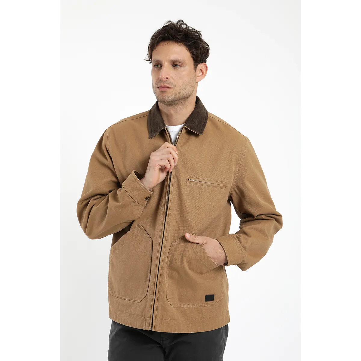 FROENS - Chaqueta hombre sin gorrro pampa 100% algodón Froens