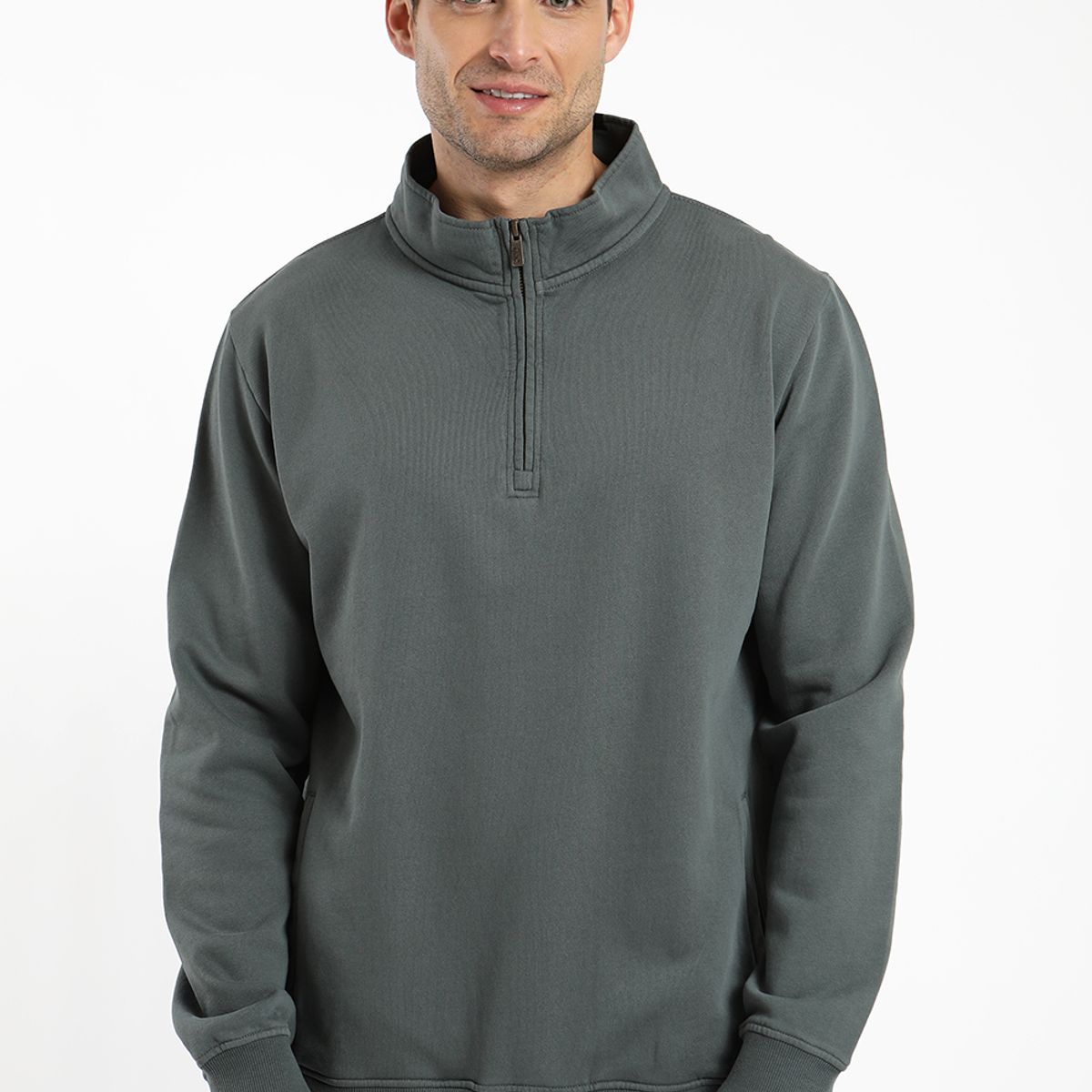 FROENS - Poleron hombre sin gorro tunquen 100% algodón orgánico Froens