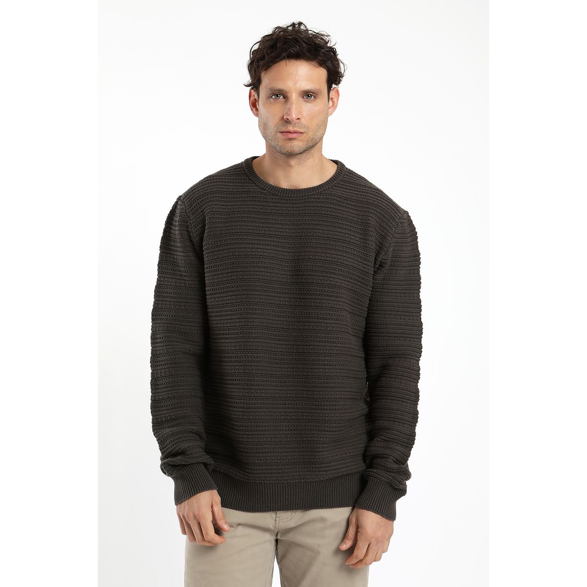 FROENS - Chaleco hombre arena 100% algodón Froens