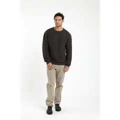 FROENS - Chaleco hombre arena 100% algodón