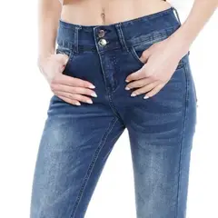 ELLUS - Jeans Candice Med Dark Blue Repreve L20