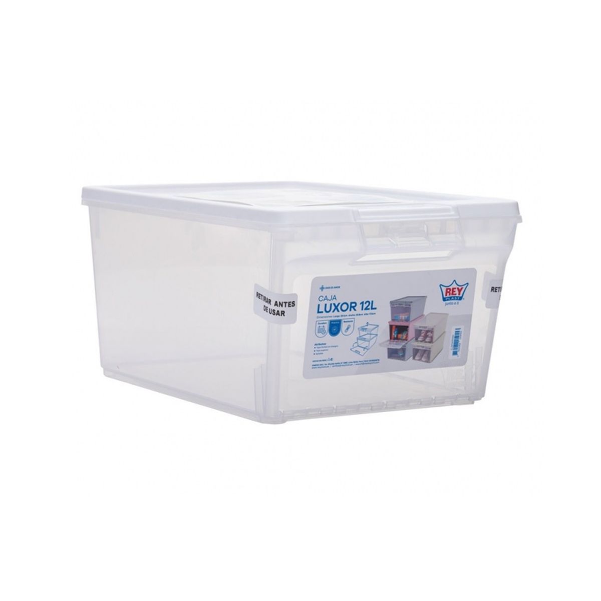 REYPLAST - Caja Organizadora Apilable Zapato Multiuso 12 L Reyplast