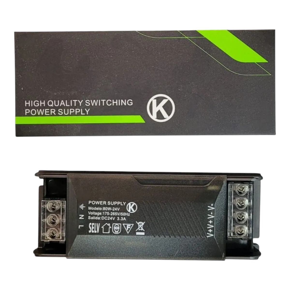 2 Fuentes de Poder 24V 3,3A 80W HQ Compacta, marca GENERICO - Foto 2