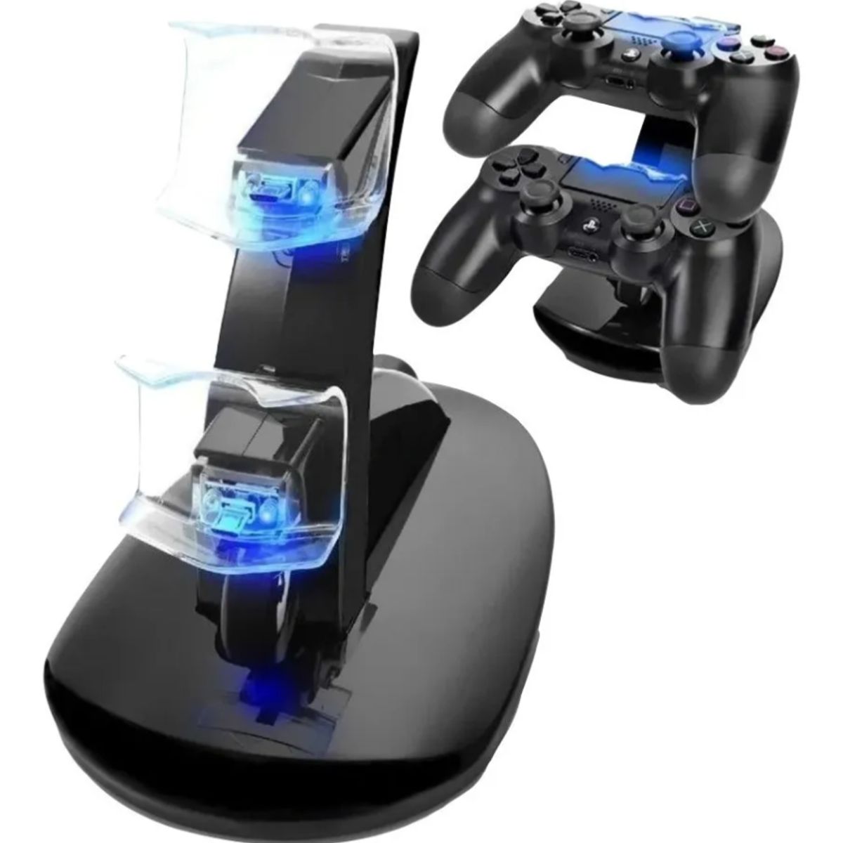 GENERICO - Cargador Ps4 Doble Base Control Ps4