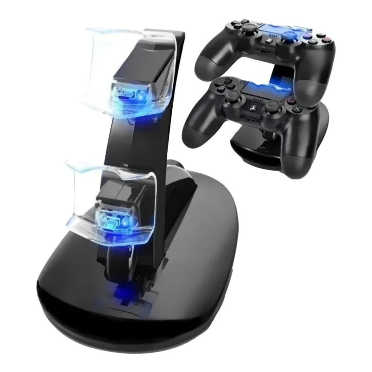 GENERICO - Cargador Ps4 Doble Base Control Ps4
