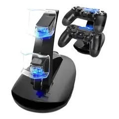 GENERICO - Cargador Ps4 Doble Base Control Ps4
