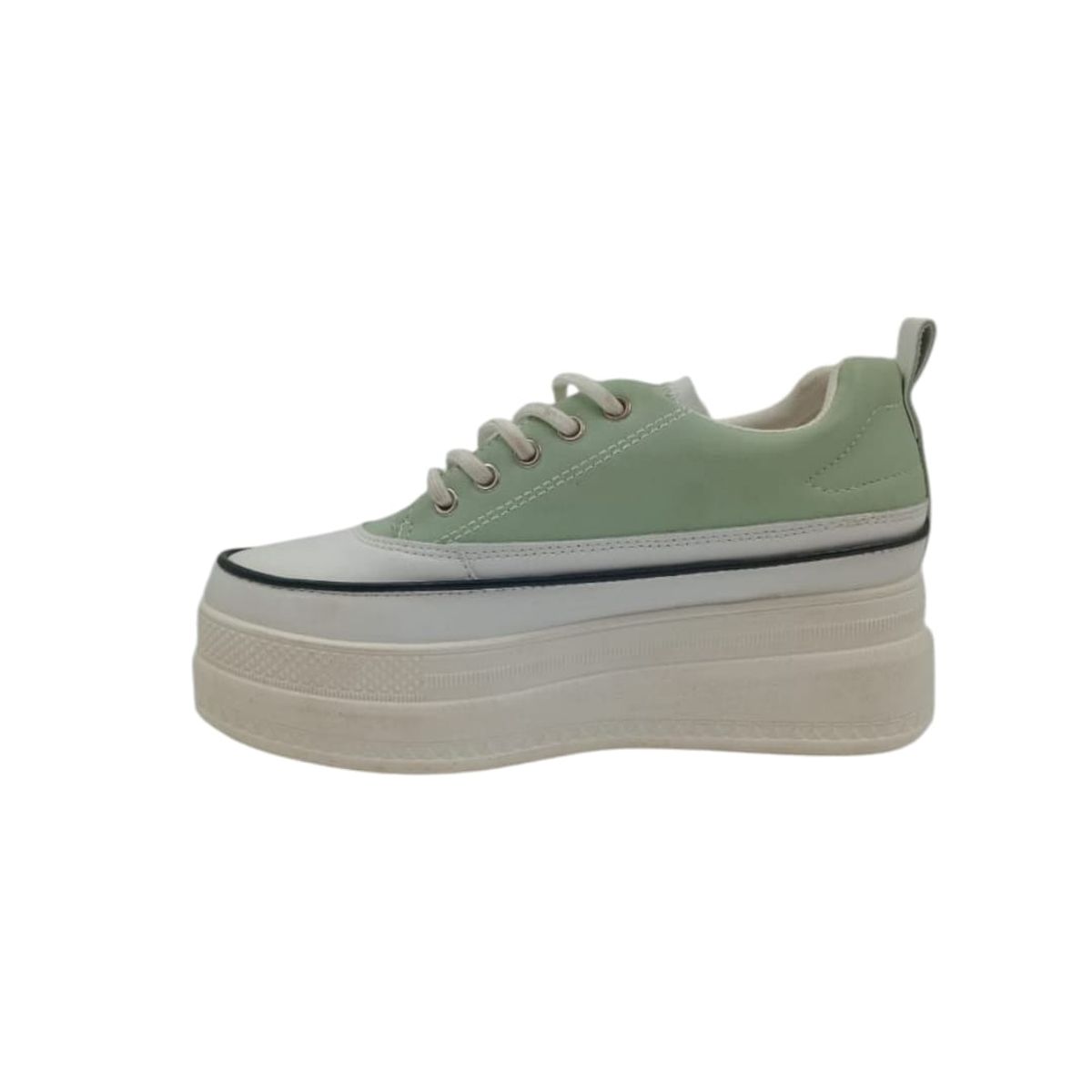 HERIEL - Zapatilla Verde Plataforma Mujer