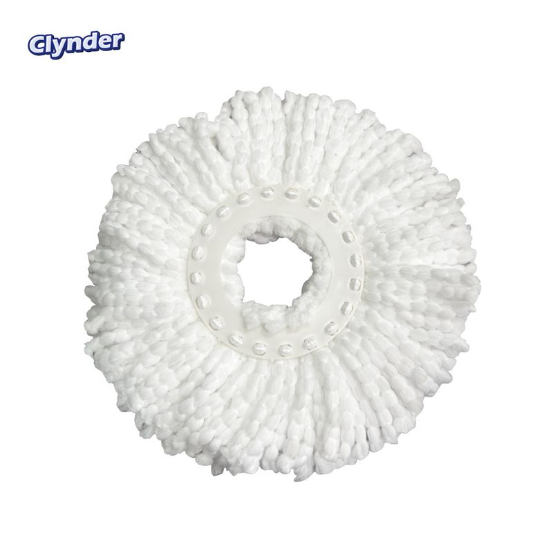 CLYNDER - Repuesto Mopa Microfibra Limpieza Giratoria Redonda Clynder