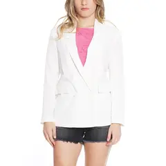 ELLUS - Blazer Oversize Cruzado Blanco