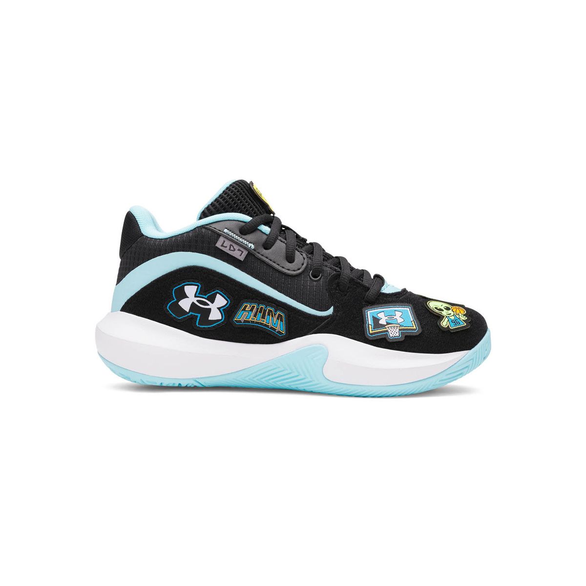 UNDER ARMOUR - Zapatilla Basket Unisex Gs Lockdwn 7 Patches Negro UNDER ARMOUR