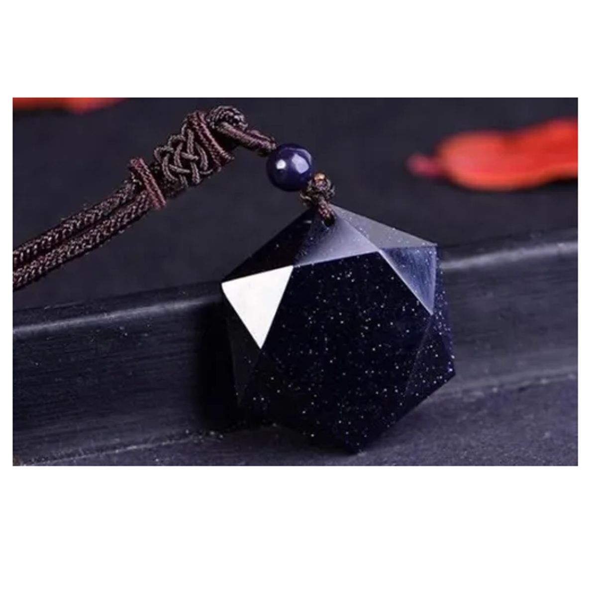 GENERICO - Collar De Piedra Piedra Azul Estelar Aventurina Ix