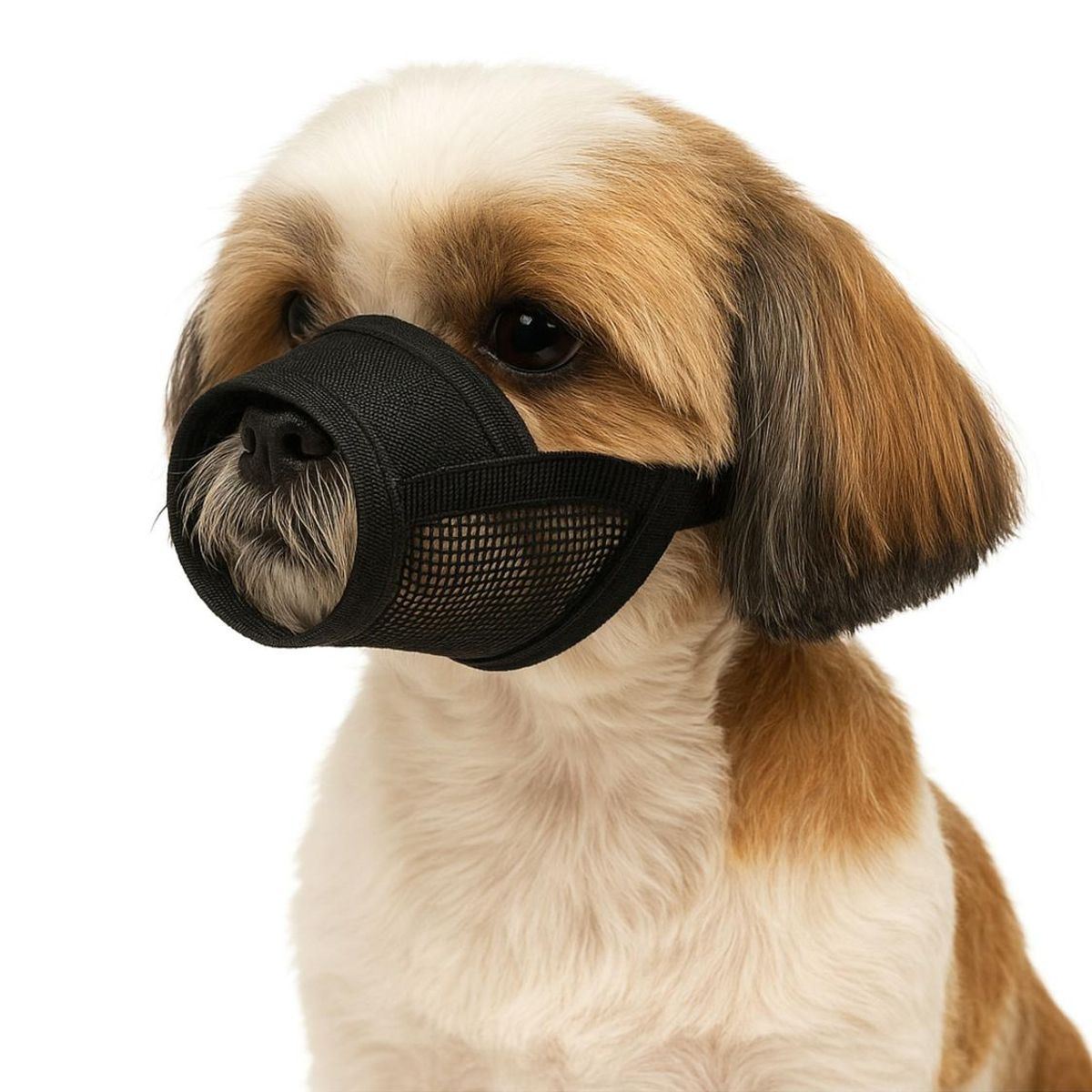GENERICO - Bozal Ajustable con Velcro Perro Talla M 14x20 cm