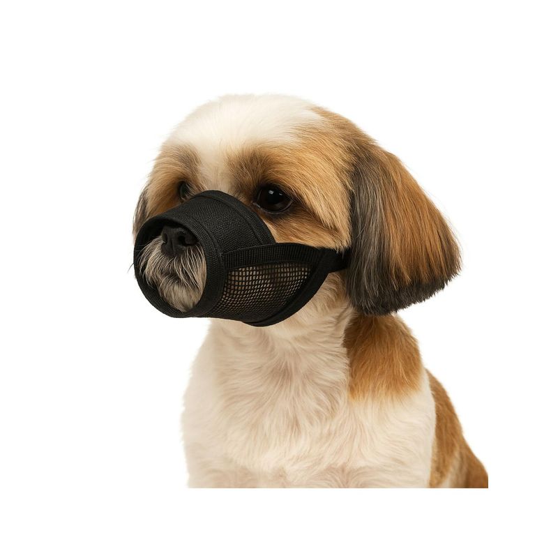 GENERICO - Bozal Ajustable con Velcro Perro Talla M 14x20 cm