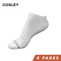 COSLEY - Pack 6 Pares Calcetines Mujer Tobillera Corto Negros