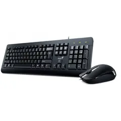 GENIUS - Combo Alambrico Km-160 Teclado + Mouse Antiderrame