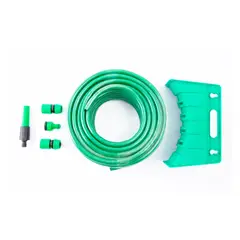 GENERICO - Manguera Jardin 1/2" 18 metros Pvc + Acoples Casa Viva