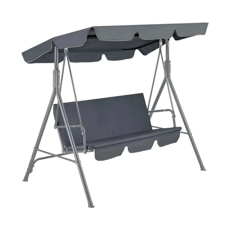 GENERICO - Sillón columpio gris 170x110x153 cm Casa VIVA