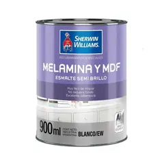 SHERWIN WILLIAMS - Esmalte melamina y mdf 1/4gl blanco