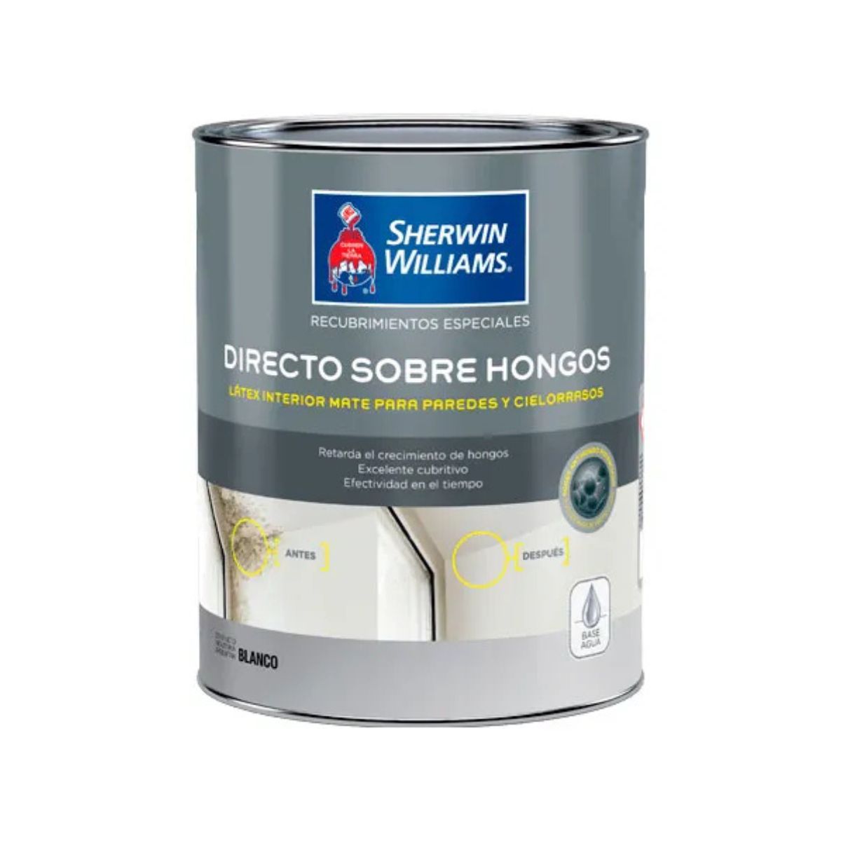 SHERWIN WILLIAMS - Esmalte al agua directo sobre hongos 14gl Sherwin Williams