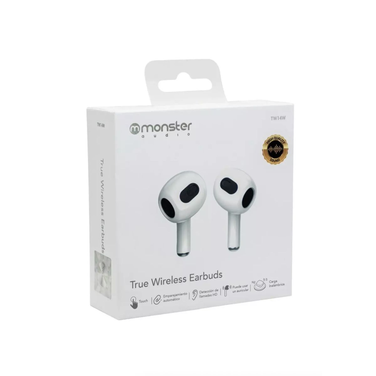 MONSTER GAMES - Tw14W Audifono Monster True Wireless Blanco