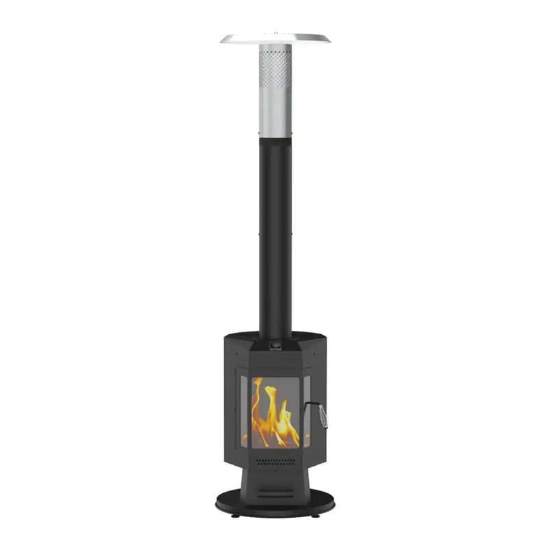 GENERICO - Estufa de patio a pellet 57x53x208 cm Bighouse