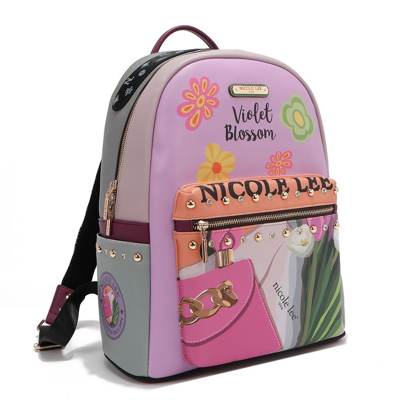 NICOLE LEE - MOCHILA VIOLET BLOSSOM USB NICOLE LEE