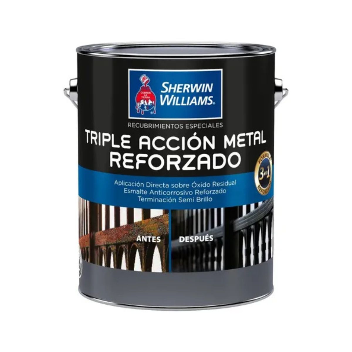 SHERWIN WILLIAMS - Esmalte sintetico 1gl triple accion negro Sherwin Williams