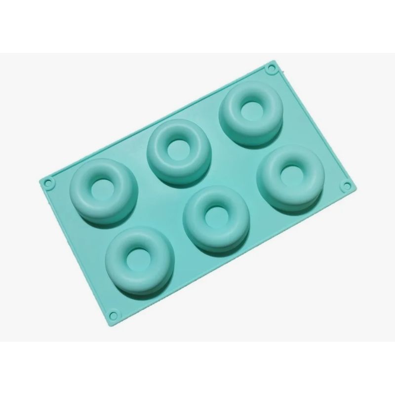 GENERICO - Molde de Silicona Diseño Donas Grandes Verde