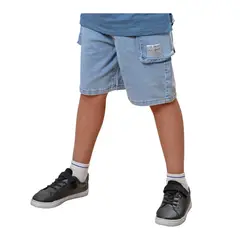 EXCEPTION - Bermuda Mezclilla Niño