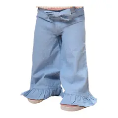 EXCEPTION - Pantalón Mezclilla Liviana Palazzo Bebé Niña