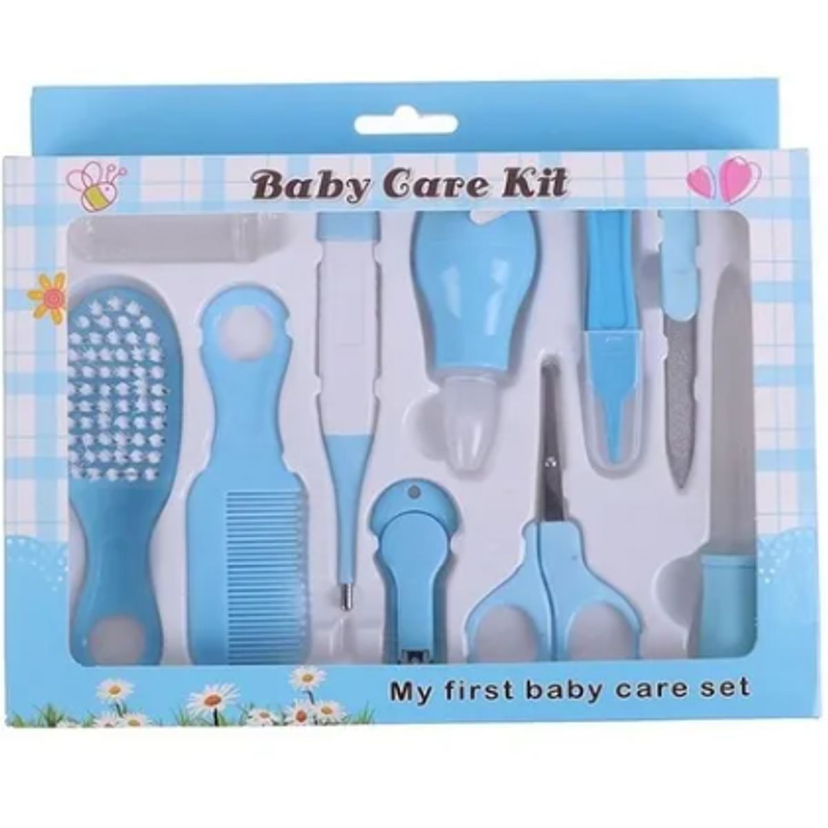 GENERICO - Kit de 10 Piezas Set De Higiene Para Bebes Azúl