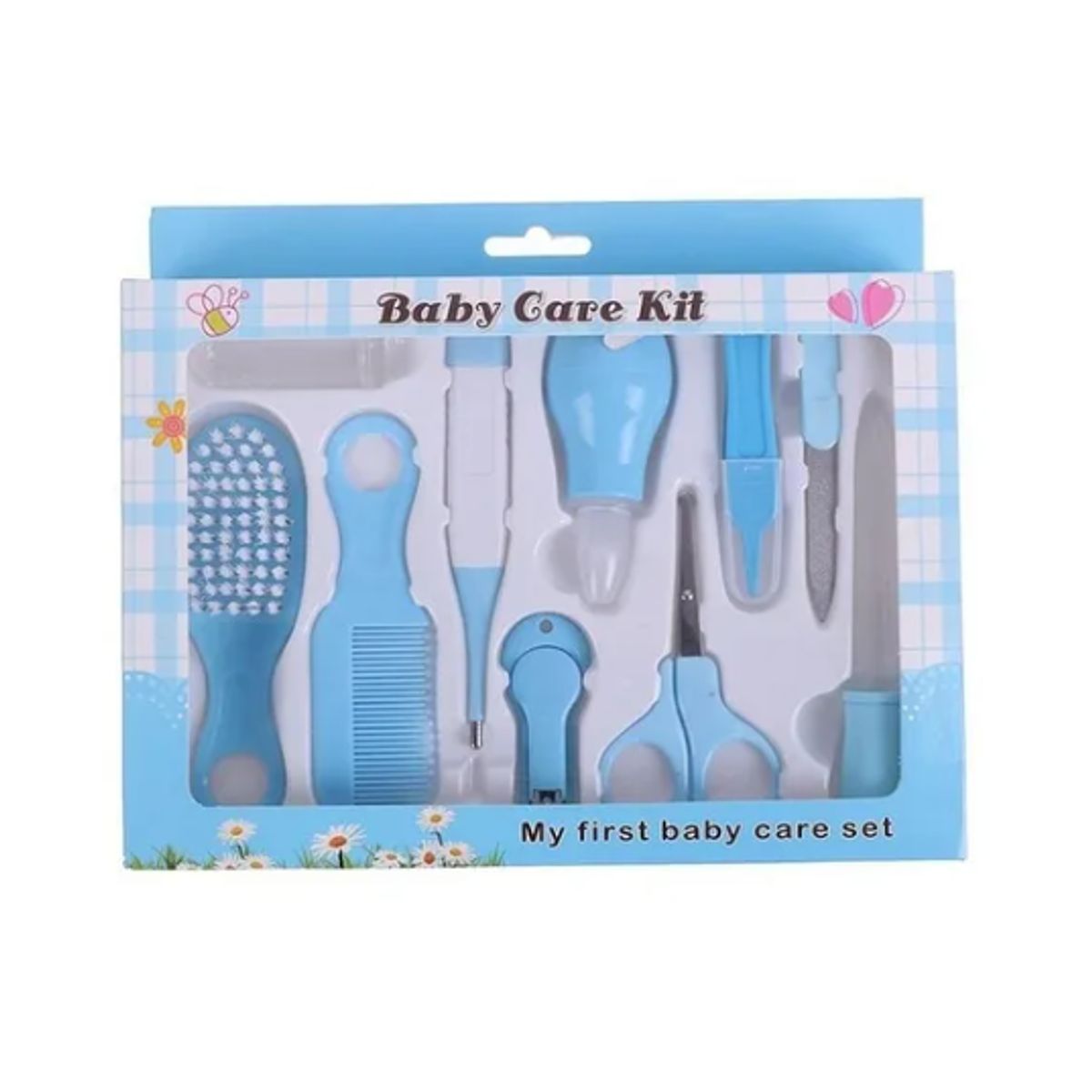 GENERICO - Kit de 10 Piezas Set De Higiene Para Bebes Azúl