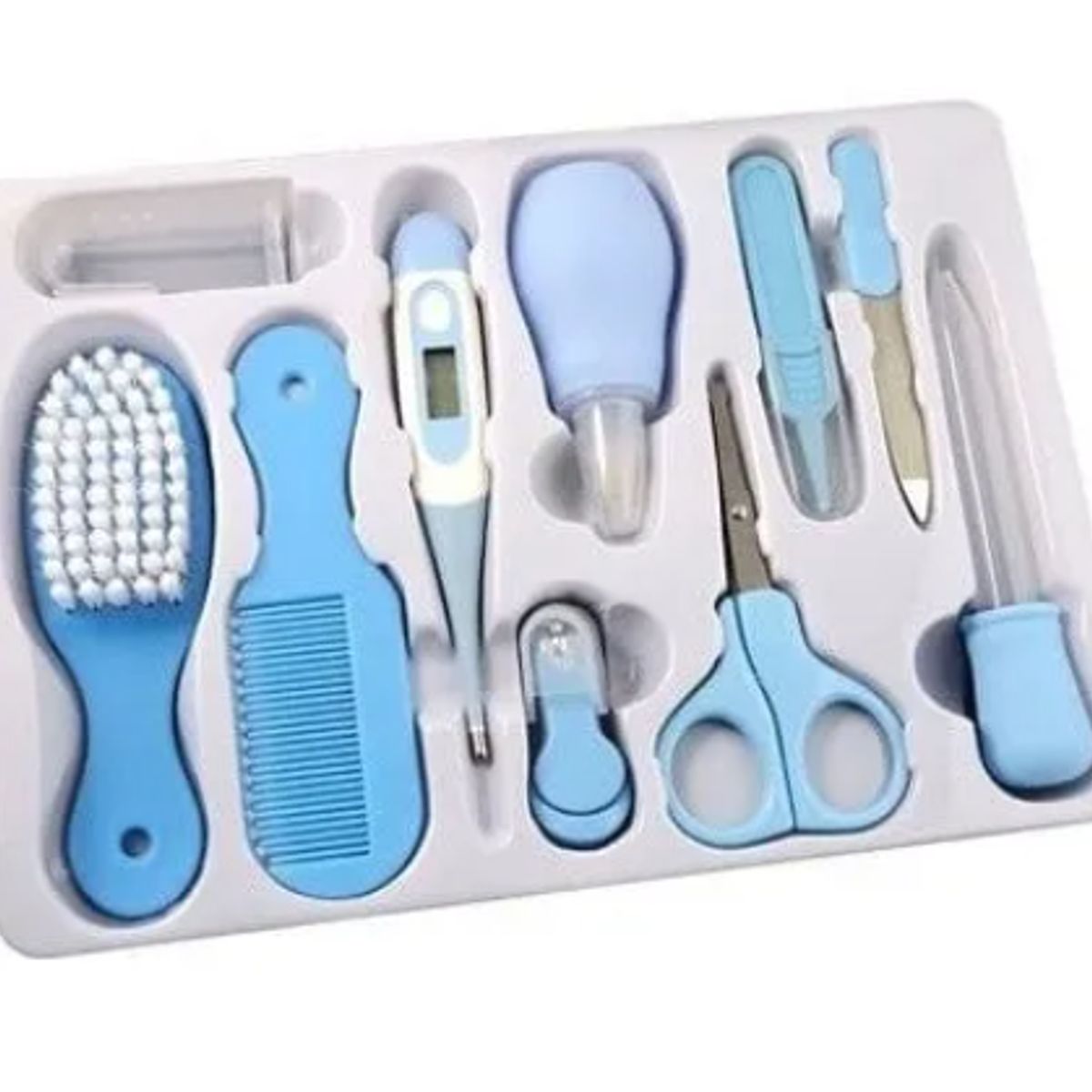 GENERICO - Kit de 10 Piezas Set De Higiene Para Bebes Azúl