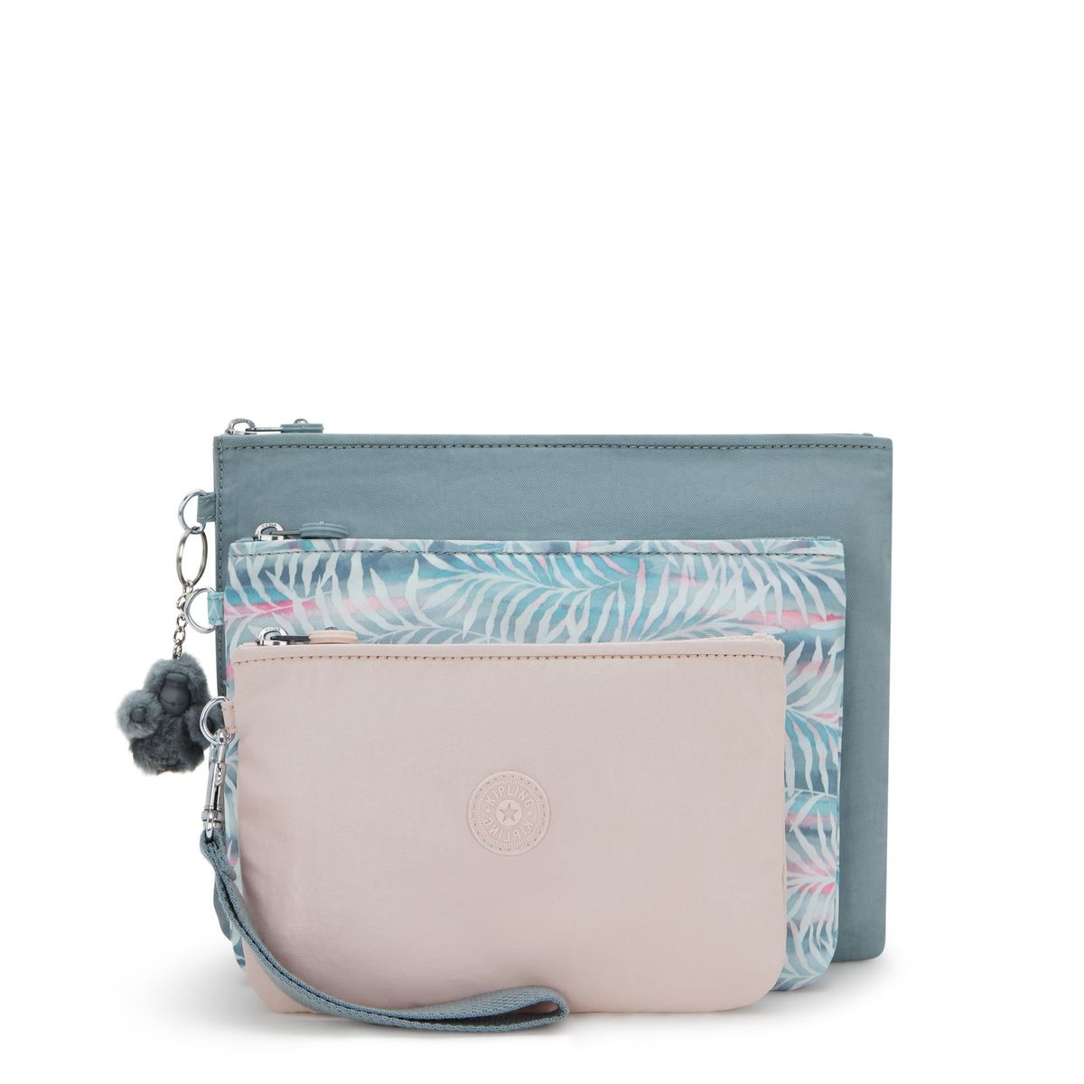 KIPLING - Estuche Mujer Iaka L Wristlet Celeste Kipling