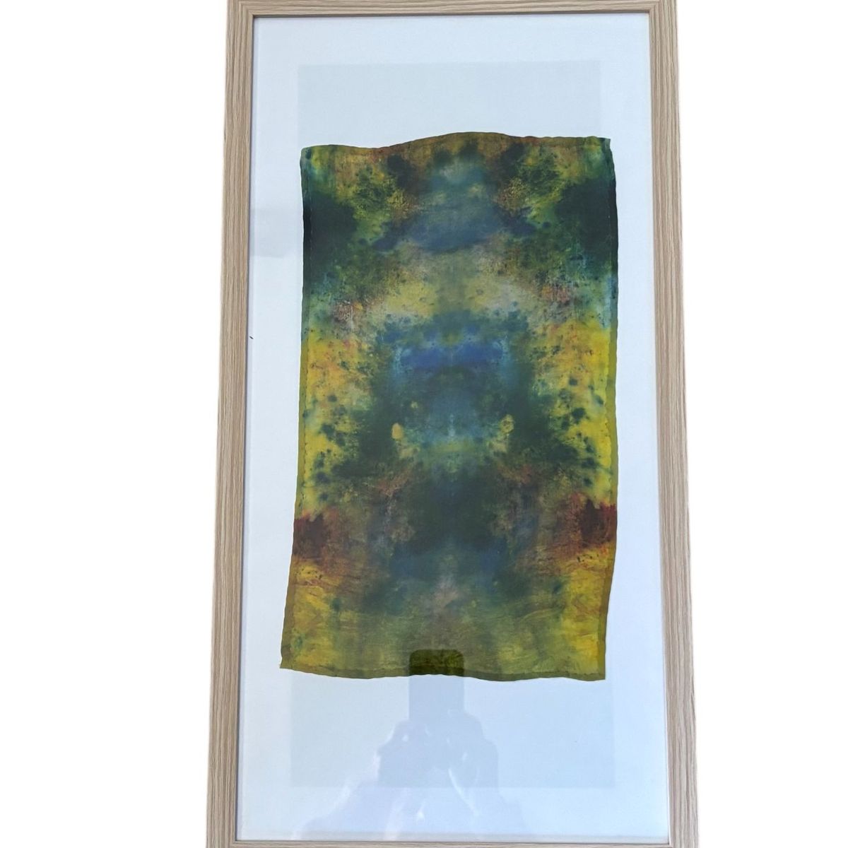 GOIC DISEÑOS - CUADRO DECORATIVO TELA SEDA TEÑIDO A MANO DISEÑO EXCLUSIVO