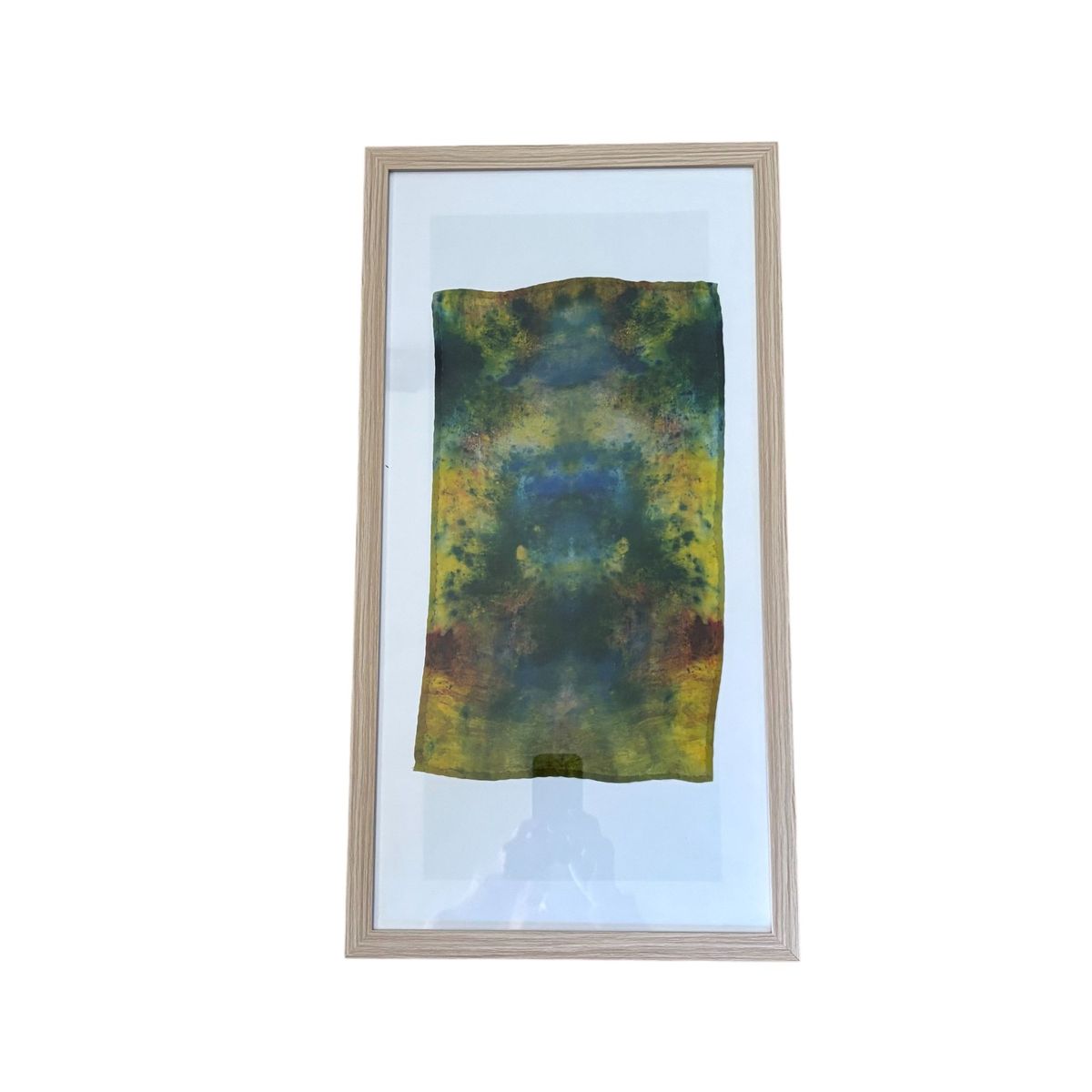 GOIC DISEÑOS - CUADRO DECORATIVO TELA SEDA TEÑIDO A MANO DISEÑO EXCLUSIVO