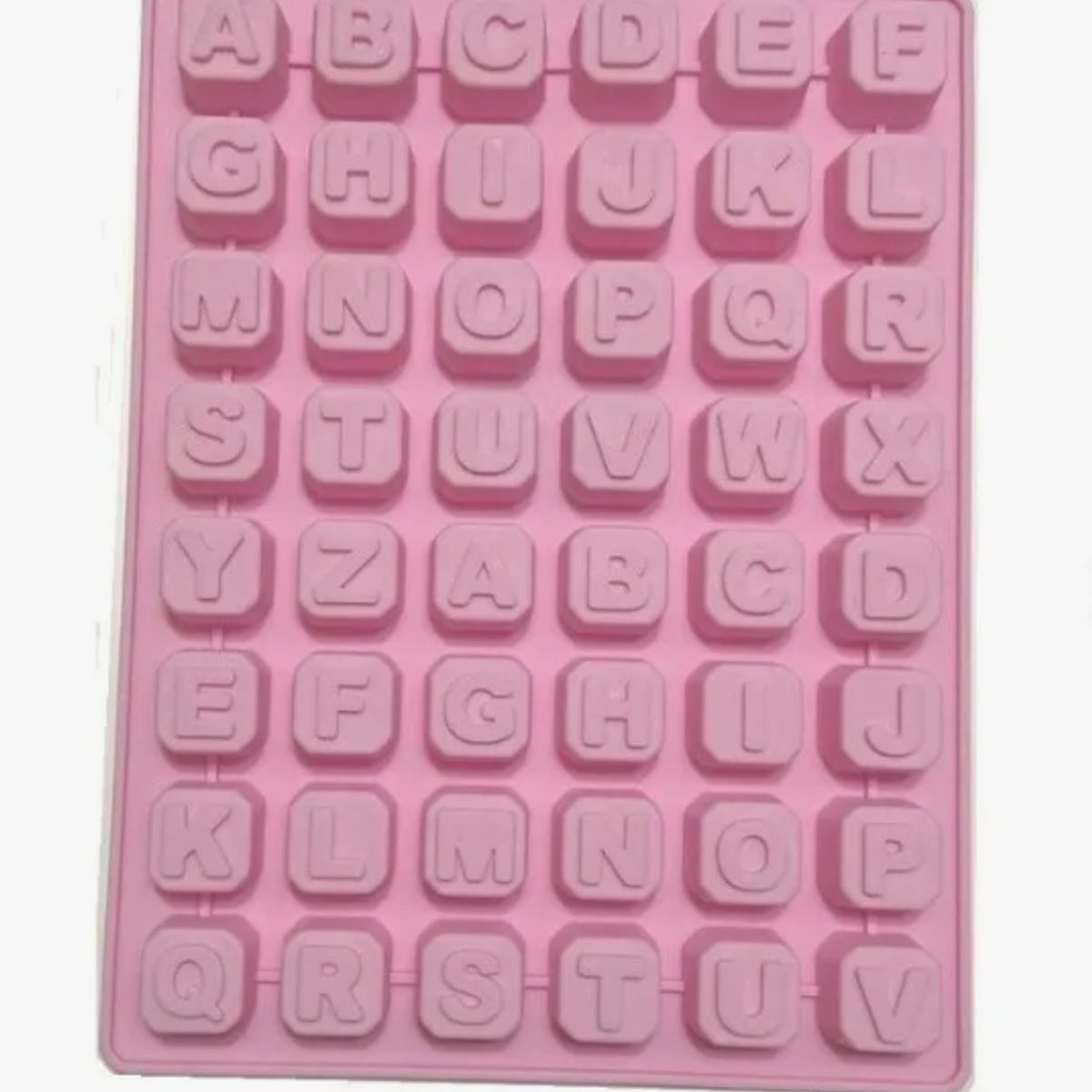 GENERICO - Molde de Silicona Diseño Letras Rosado