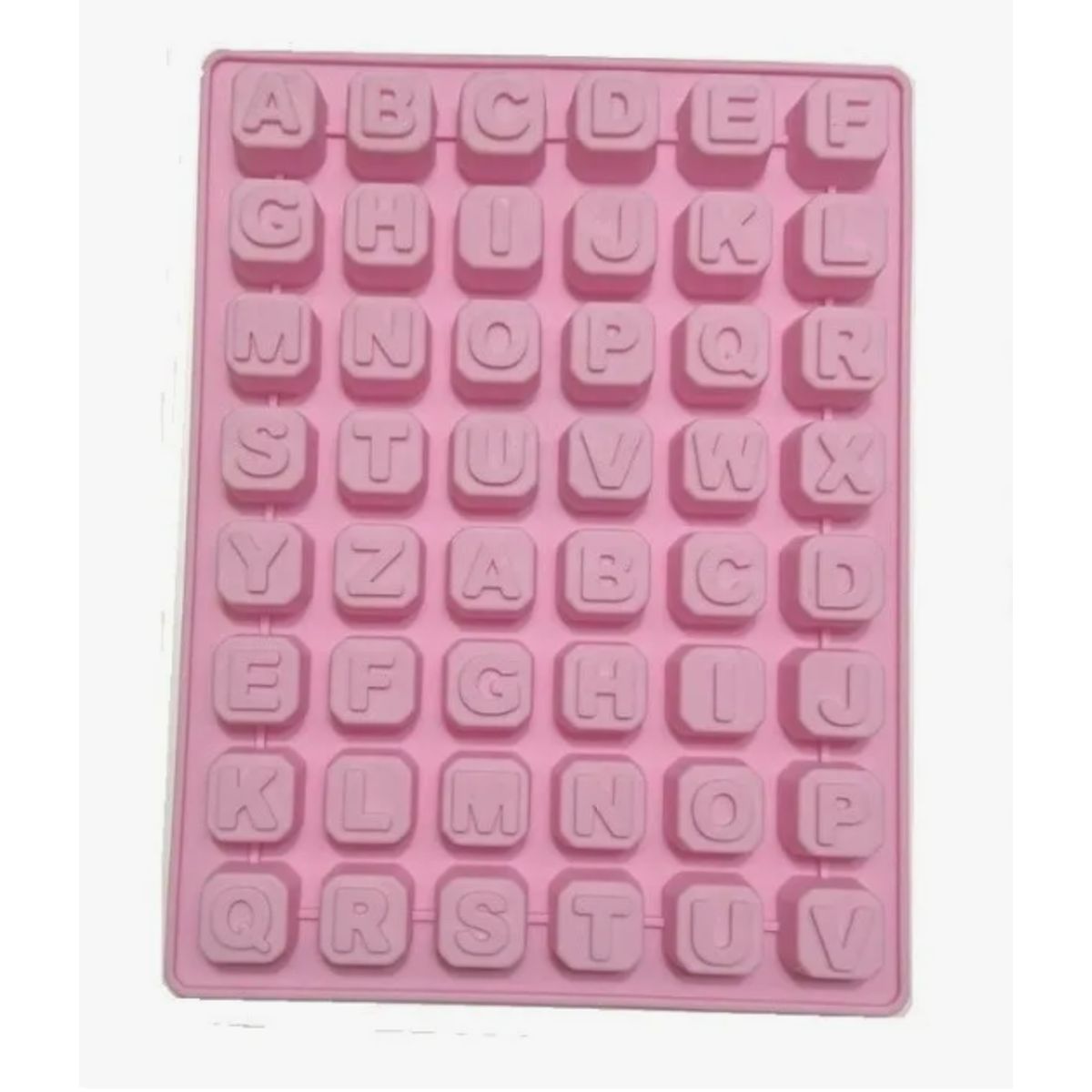 GENERICO - Molde de Silicona Diseño Letras Rosado