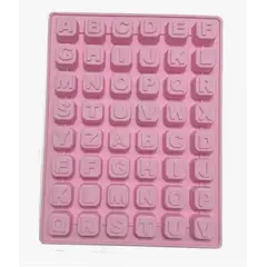 GENERICO - Molde de Silicona Diseño Letras Rosado
