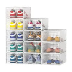 CASATUA - Caja Organizadora De Zapatos Set X12 Apilables Firmes
