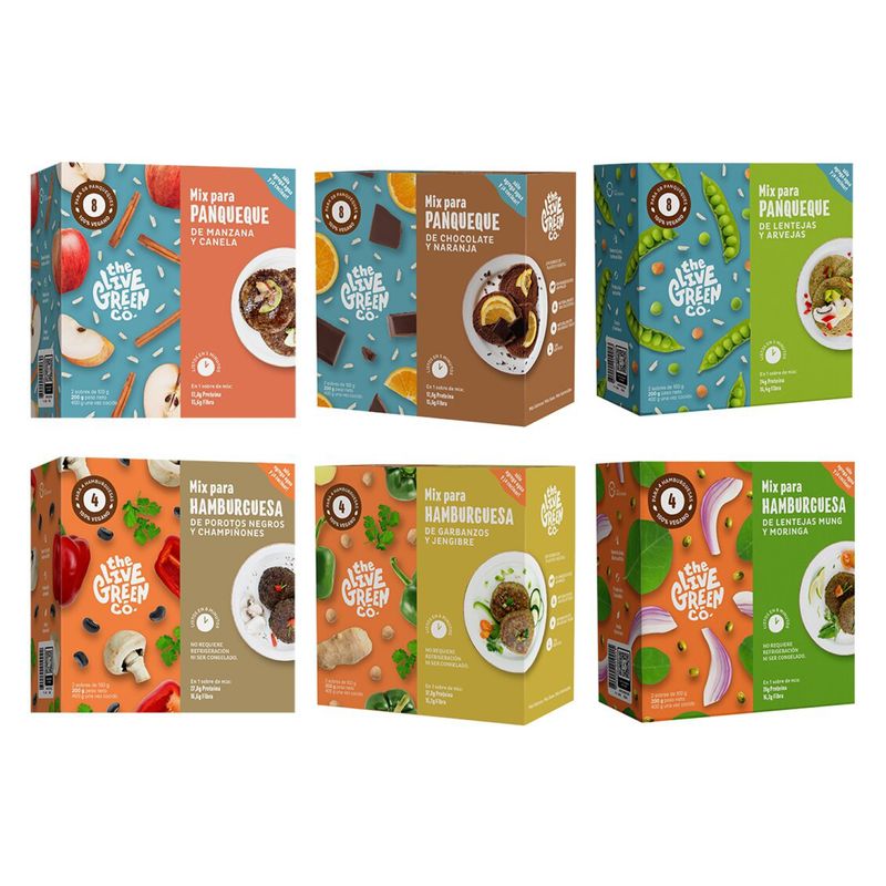 THE LIVE GREEN CO - 6 Pack  Hamburguesas y Panqueques